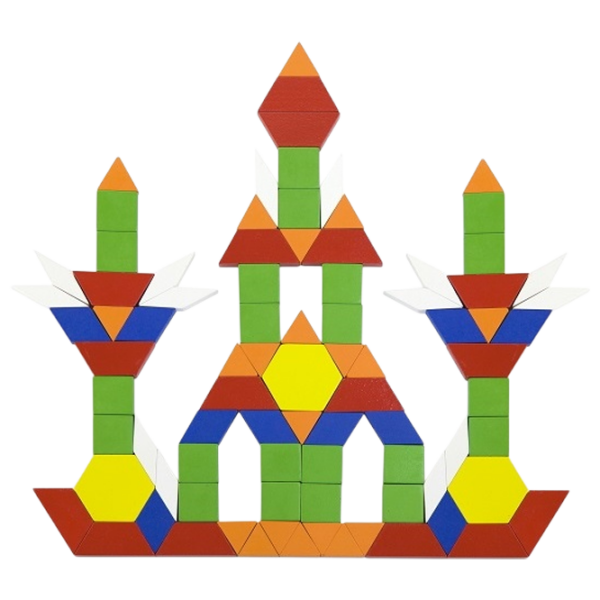 VIGA Geometric Blocks 50065 Разноцветный 1+