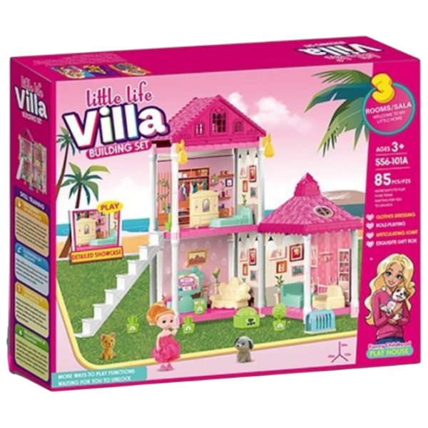 Căsuță pentru păpuși Essa Toys Little Villa căsuță 556-101A 3+ photo 2