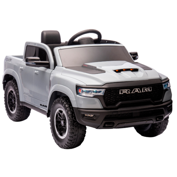 Mașină electrică Dodge RAM Kids car DODGE RAM 1500 RHO Gray 3+ | 30 kg | 6 km/h photo 3