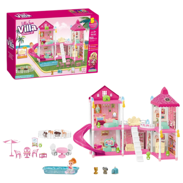 Căsuță pentru păpuși Essa Toys Little Villa căsuță 556-103 3+ photo 3