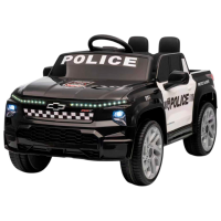 Mașină electrică Chevrolet SILVERADO EV Kids car 8590091-2DRpolice Black 3+ | 30 kg | 5 km/h