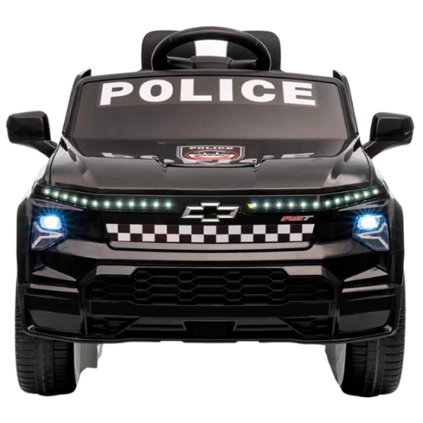 Mașină electrică Chevrolet SILVERADO EV Kids car 8590091-2DRpolice Black 3+ | 30 kg | 5 km/h photo 2