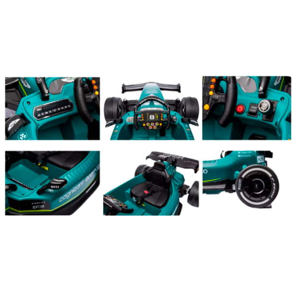Mașină electrică Aston Martin Kart Kids car 8010324-2ARgreen Green 3+ | 30 kg | 5 km/h photo 6