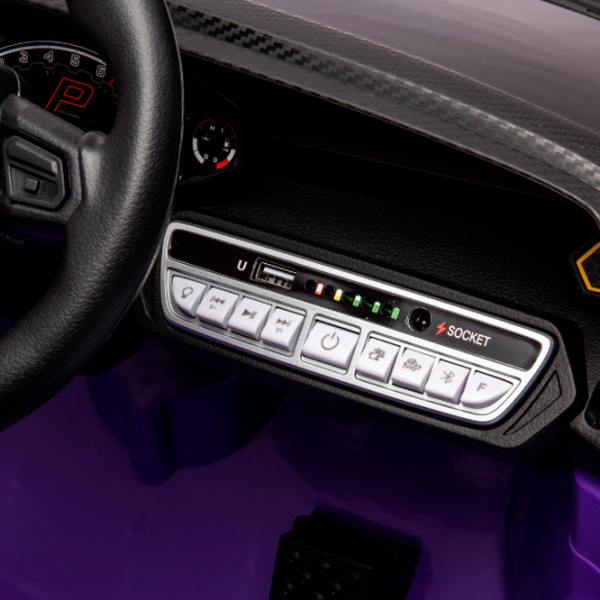 Электромобиль Lamborghini Autentica Kids car 8210480-2ARpurple Пурпурный 3+ | 30 кг | 6 км/ч photo 8