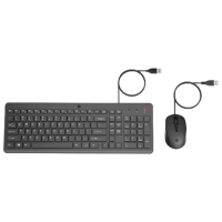 Клавиатура и Мышь HP 150 Kit Черный Для дома и офиса, Проводная