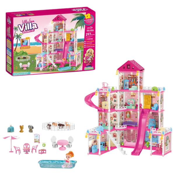 Căsuță pentru păpuși Essa Toys Little Villa căsuță 556-105A 3+ photo 4