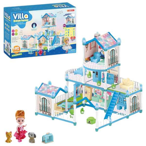 Căsuță pentru păpuși Essa Toys Dream Villa căsuță 556-79A 3+ photo 1