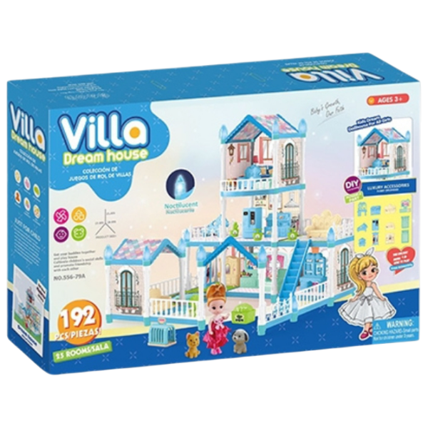 Căsuță pentru păpuși Essa Toys Dream Villa căsuță 556-79A 3+ photo 3