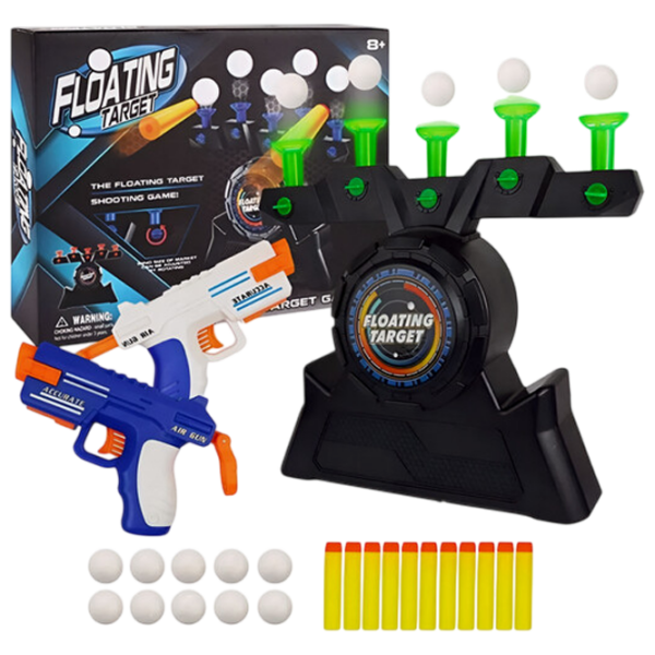 Игрушечный пистолет Essa Toys Air Target Shooter 8819Y Белый патронный, пуля, 5+ photo 1