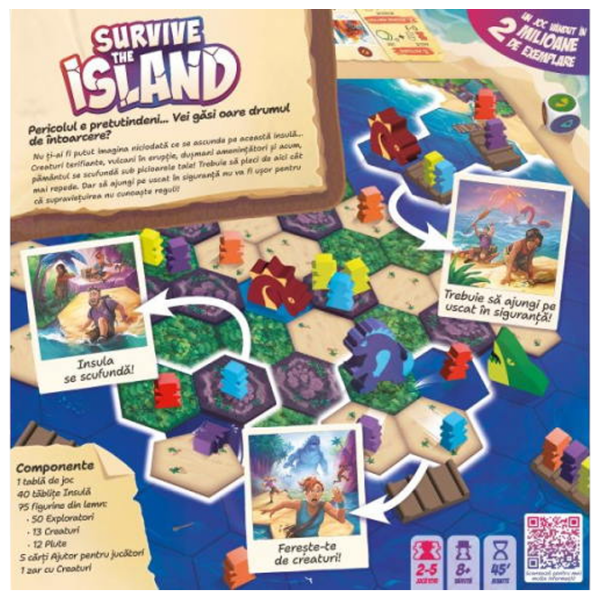 Joc de masă Board Games Survive The Island – Base Game Strategie, 10+ photo 5