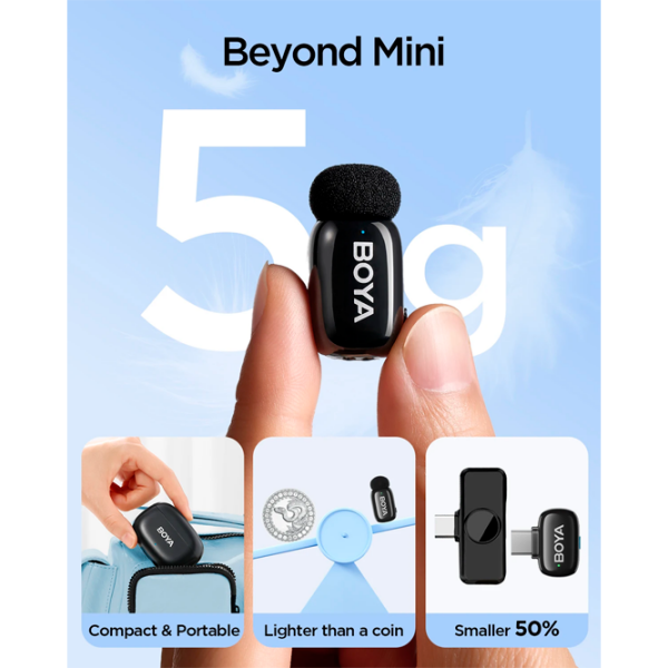 Microfon Boya Mini 2-01 Black  photo 4
