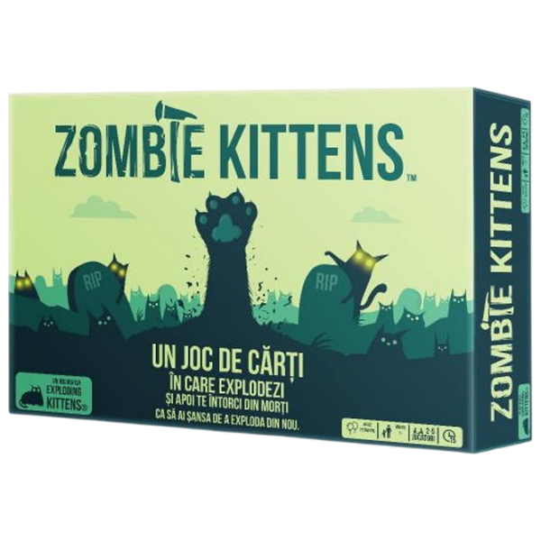 Настольная игра Exploding Kittens Zombie Kittens Для вечеринок, 7+