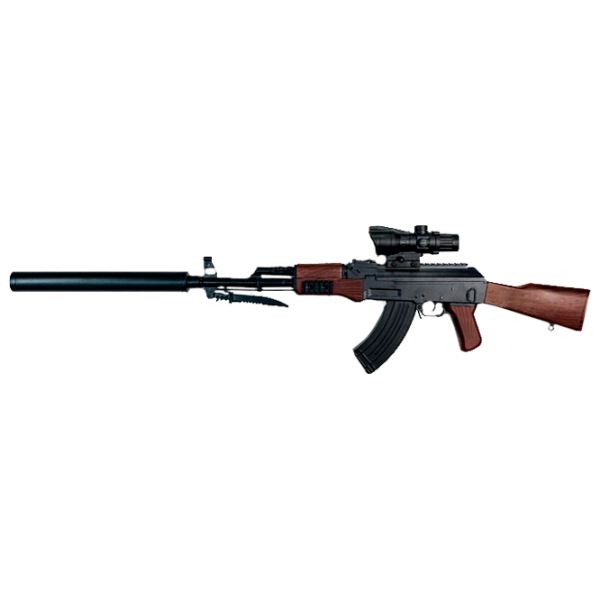 Игрушечный пистолет J-Shot AK47 G700 Коричневый патронный, Гелевые шарики, 14+ photo 3