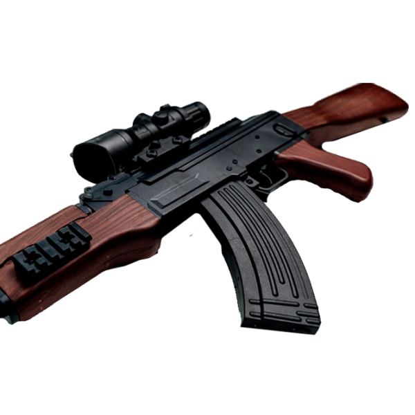 Игрушечный пистолет J-Shot AK47 G700 Коричневый патронный, Гелевые шарики, 14+ photo 4