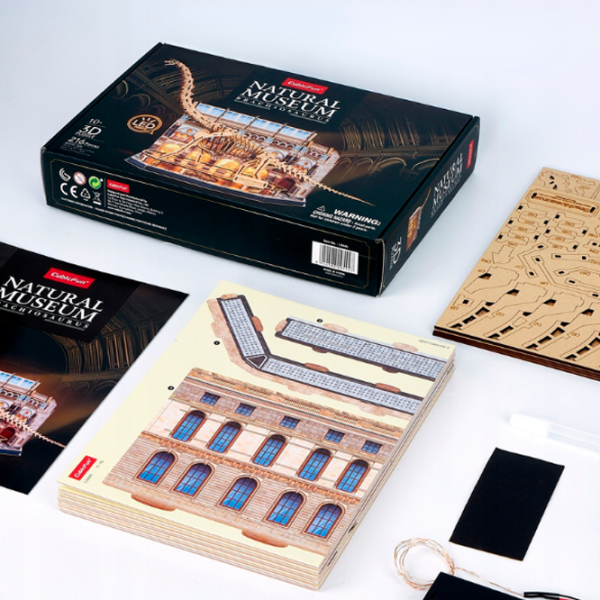 Puzzle 3D CubicFun Brachiosaurus (L544h) Numărul de piese: 216, Vârsta recomandată: 6+ photo 7