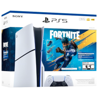 Consolă pentru jocuri Sony PlayStation 5 Slim Disc Fortnite Flowering Chaos Bundel White SSD 1 TB, RAM 16 GB
