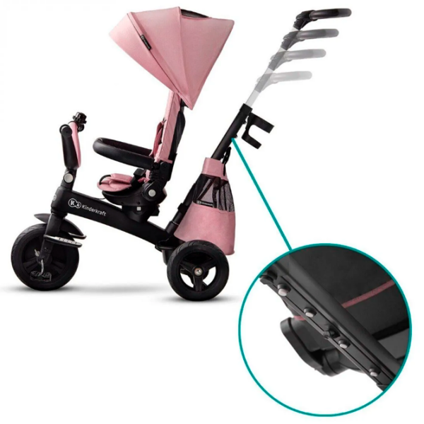Bicicletă KinderKraft EasyTwist Pink  Metal / Pentru copii photo 5