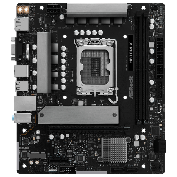 Материнская плата ASRock H810M-X mATX  photo 1