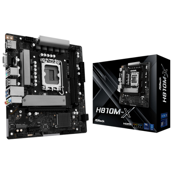 Материнская плата ASRock H810M-X mATX  photo 2
