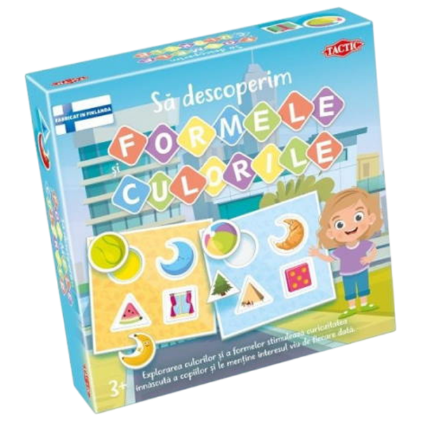 Joc educativ Tactic Let's Learn Colours and Shapes Dezvoltare, 3+