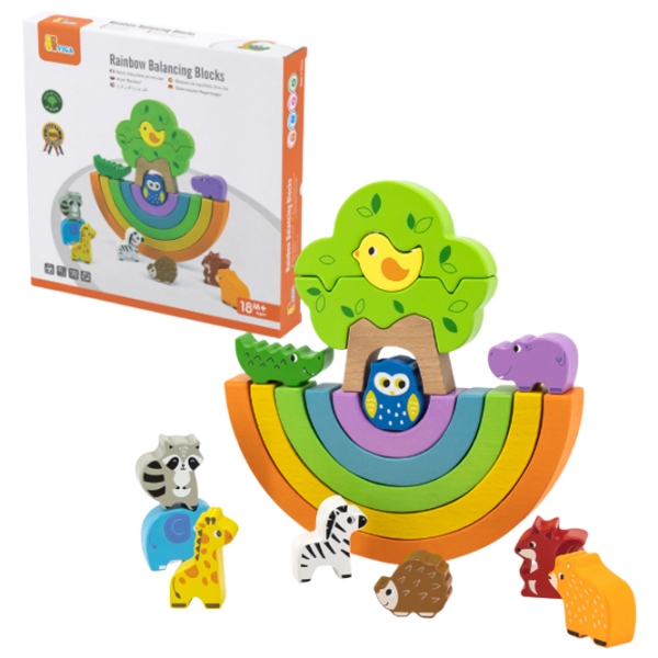 Joc educativ VIGA Rainbow 44590 Multicolor 1+