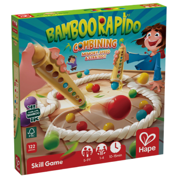 Joc de masă Hape Bamboo Rapido Memorize and collect Memorie, 3+