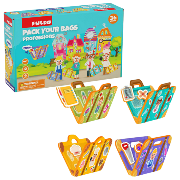 Развивающий набор Puedo Pack your bags: Professions Развитие, 3+