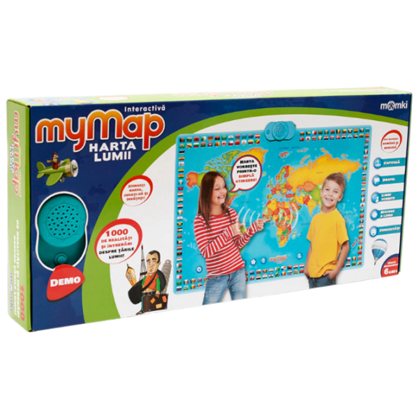 Joc educativ Momki World Map Dezvoltare, 1+