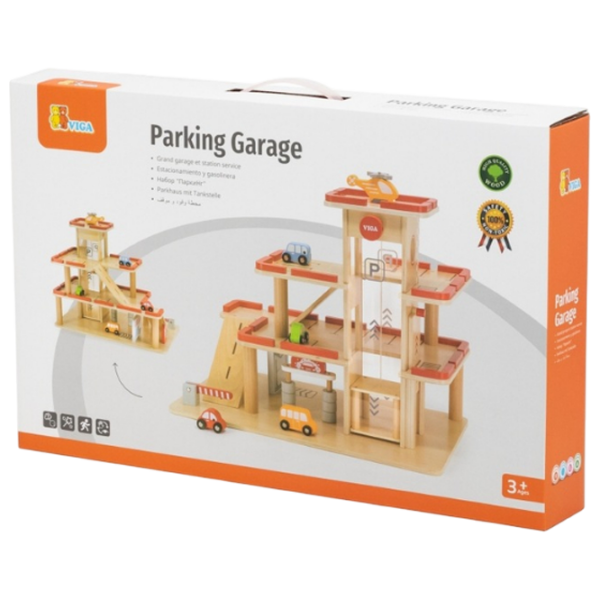 Интерактивная игрушка PolarB Parking Garage 44763 Wood 1+ photo 3