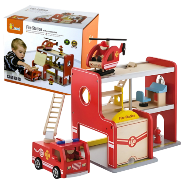 Joc educativ VIGA Fire Station 50828 Red 1+