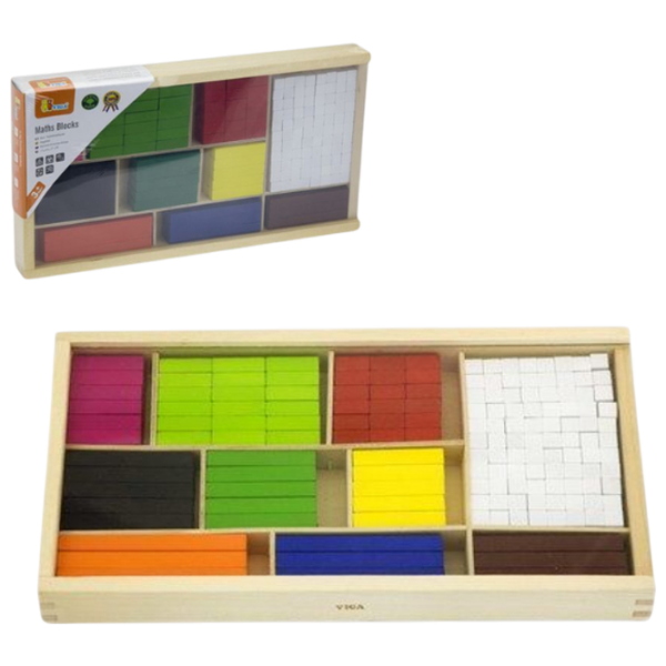 Joc educativ VIGA Kuisener's chopsticks Dezvoltare, 1+