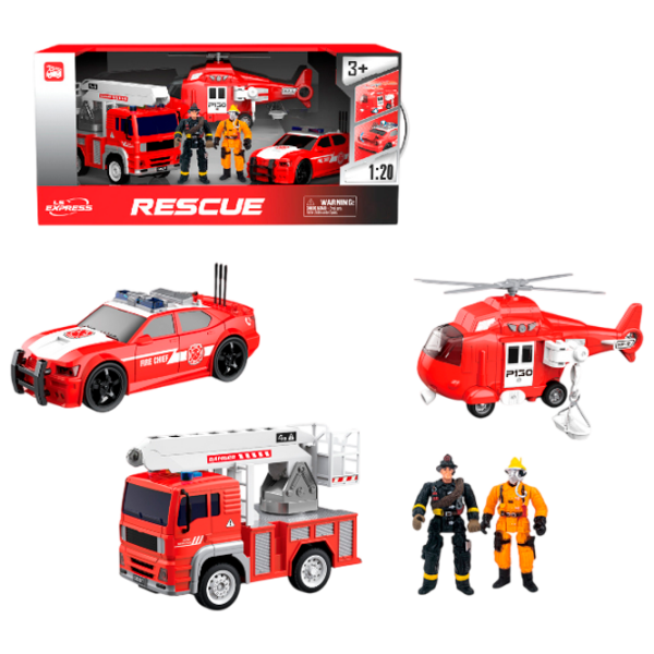 Set de mașini Wenyi Mașini de pompieri WY550-3
White
Red