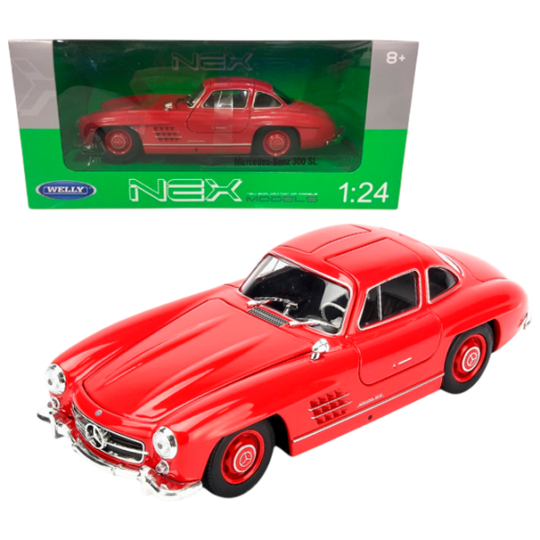 Mașină Welly Mercedes-Benz 300 SL 24064W
Black
Red