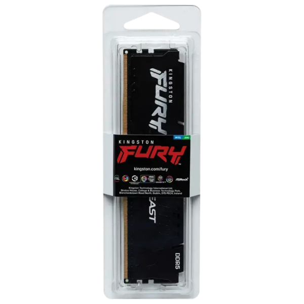 Оперативная память 32 ГБ Kingston FURY Beast KF560C30BBE-32 DIMM, DDR5, 6000 МГц photo 3
