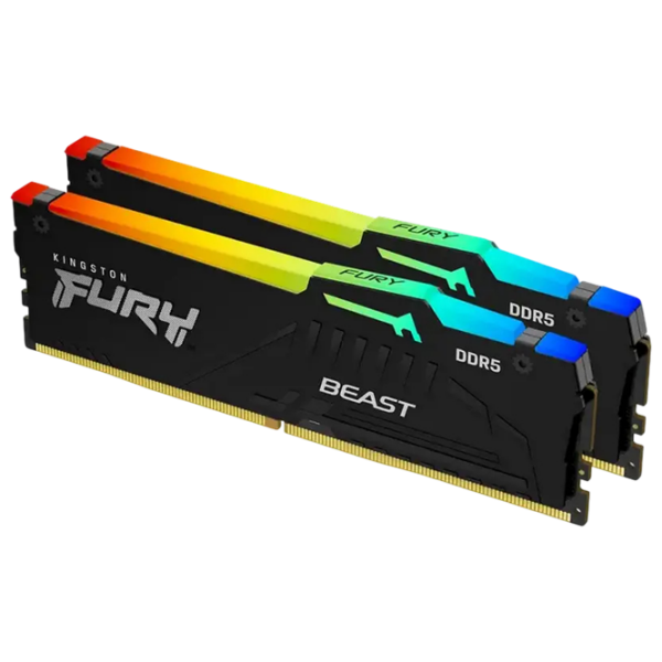 Оперативная память 32 ГБ Kingston FURY Beast RGB KF568C34BBEAK2-32 DIMM, DDR5, 6800 МГц photo 2
