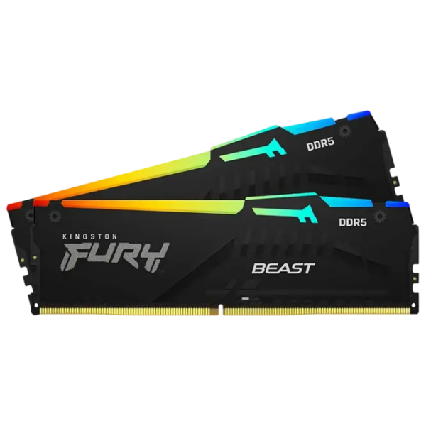 Memorie RAM 64 GB Kingston FURY Beast RGB KF560C30BBEAK2-64 DIMM, DDR5, 6000 MHz photo 3
