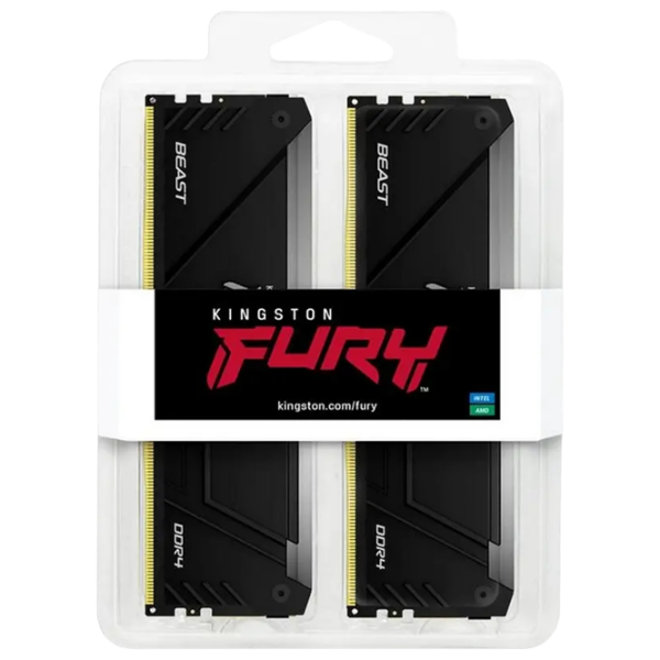 Оперативная память 32 ГБ Kingston FURY Beast RGB KF432C16BB12AK2/32WP DIMM, DDR4, 3200 МГц photo 6