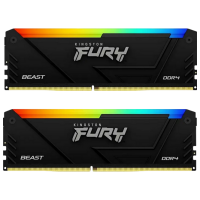 Оперативная память 64 ГБ Kingston FURY Beast RGB KF436C18BB2AK2/64 DIMM, DDR4, 3600 МГц
