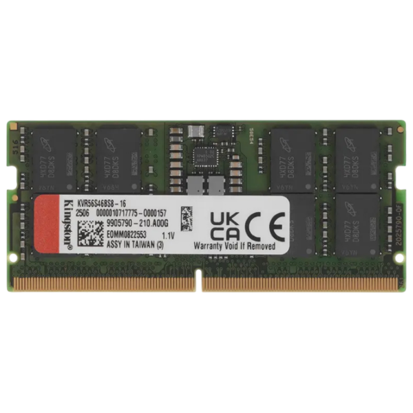 Memorie RAM 16 GB Kingston ValueRam KVR56S46BS8-16 SO-DIMM, DDR5, 5600 MHz photo 1