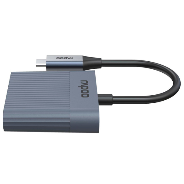 Cititor de carduri RAPOO UCR-3011 Gray USB Type-C , USB-A , SD , MicroSD  photo 2