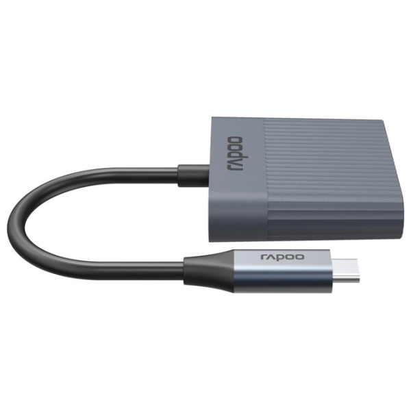 Cititor de carduri RAPOO UCR-3011 Gray USB Type-C , USB-A , SD , MicroSD  photo 4