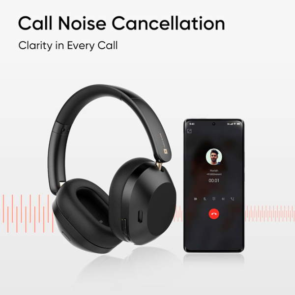 Căști Realme Techlife Studio H1 Black Fără fir / Personal / On the ear photo 8