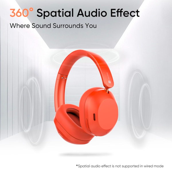 Căști Realme Techlife Studio H1 Red Fără fir / Personal / On the ear photo 5