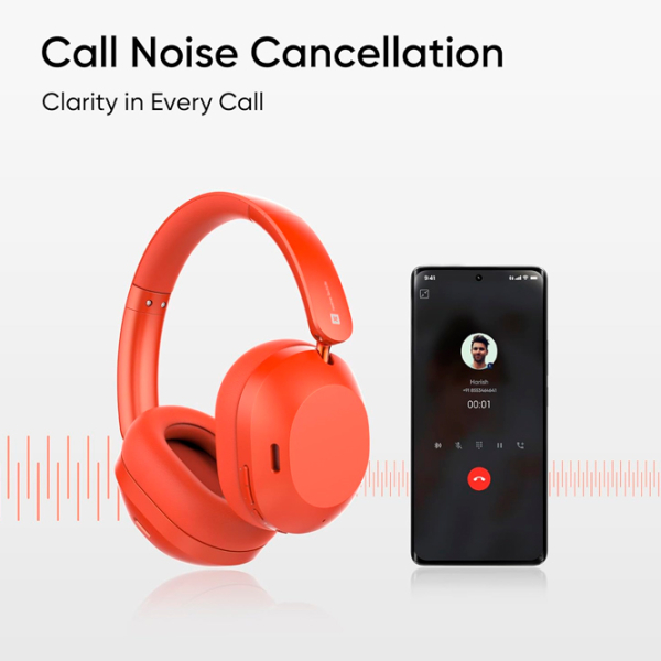 Căști Realme Techlife Studio H1 Red Fără fir / Personal / On the ear photo 8