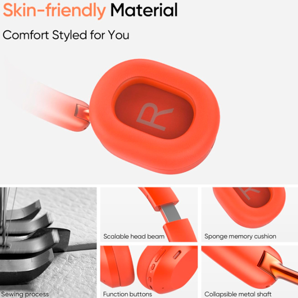 Căști Realme Techlife Studio H1 Red Fără fir / Personal / On the ear photo 9