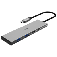Адаптер Hama 4-in-1 USB-C Multiport Серый USB 3.2