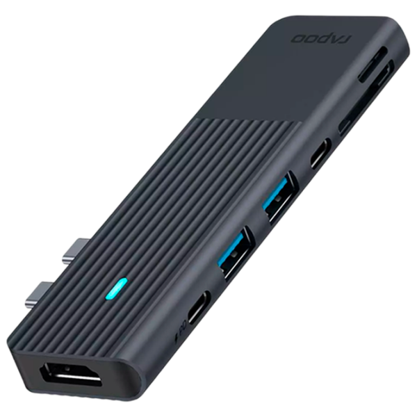Adaptor RAPOO UCA-2003 Gray USB Type-C photo 1