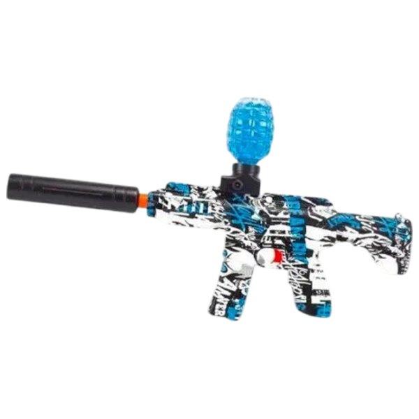Игрушечный пистолет New World Mini AK RS-507C Синий с пузырьками, Гелевые шарики, 3+ photo 1