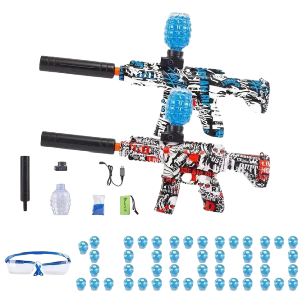 Игрушечный пистолет New World Mini AK RS-507C Красный с пузырьками, Гелевые шарики, 3+ photo 2