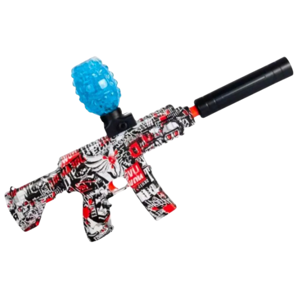 Игрушечный пистолет New World Mini AK RS-507C Красный с пузырьками, Гелевые шарики, 3+ photo 4